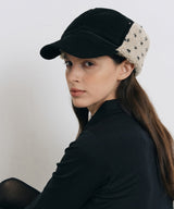 Dot Boa Earflap Cap Black