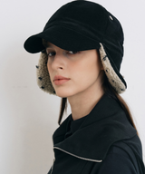 Dot Boa Earflap Cap Ivory