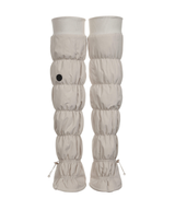 Knee-High Padded Leg Warmers Beige