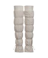 Knee-High Padded Leg Warmers Beige