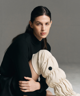 Knee-High Padded Leg Warmers Beige