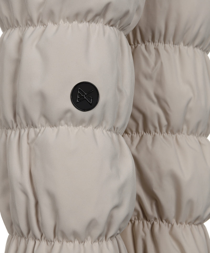 Knee-High Padded Leg Warmers Beige