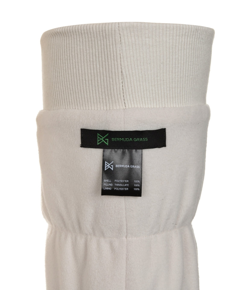 Knee-High Padded Leg Warmers Beige