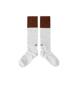 OBER Golf Monotone Color Blocking Socks Brown