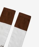 OBER Golf Monotone Color Blocking Socks Brown