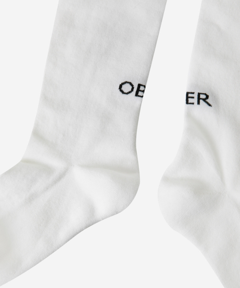 OBER Golf Monotone Color Blocking Socks Brown