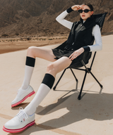 OBER Golf Monotone Color Blocking Socks Black