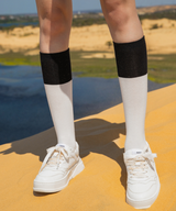 OBER Golf Monotone Color Blocking Socks Black
