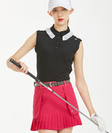 [TOP DEAL] Pelsi Punched Pleated Skirt - Pink