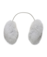 Monday Flow Real Fox and Leather Earmuffs Blue Fox