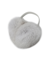 Monday Flow Real Fox and Leather Earmuffs Blue Fox