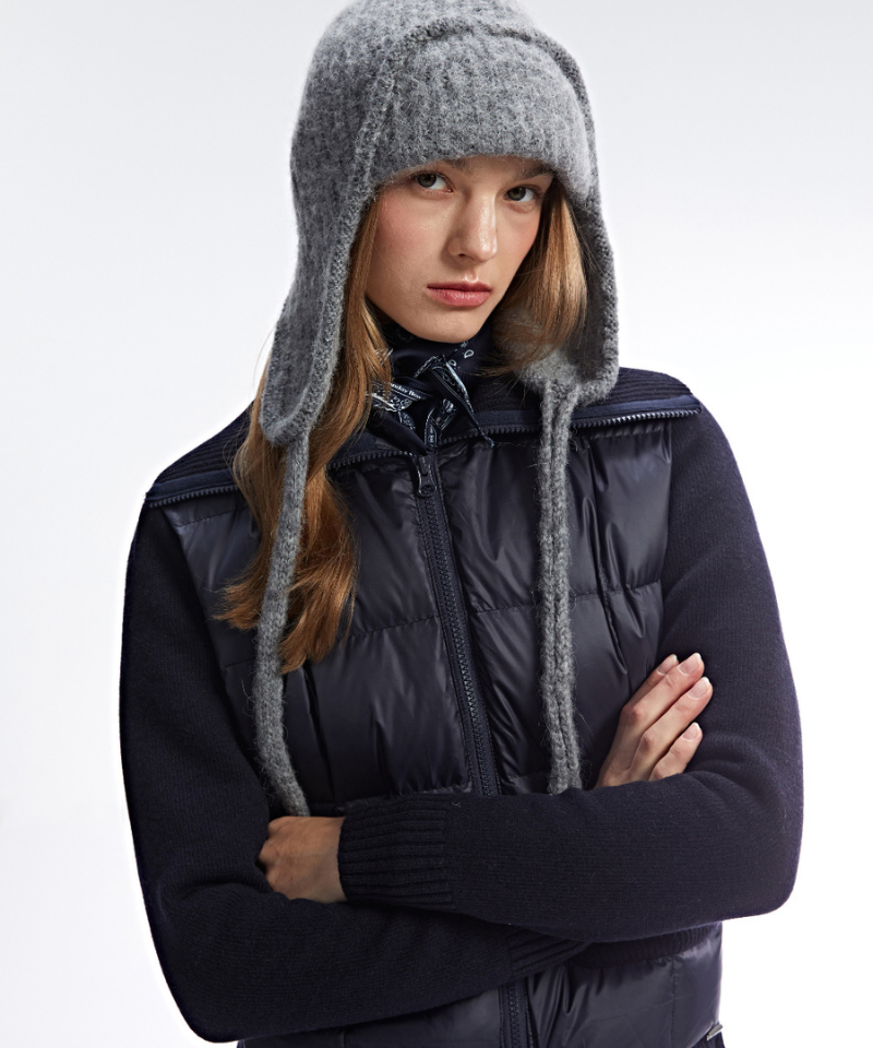 Monday Flow Soft Earflap Beanie Gray
