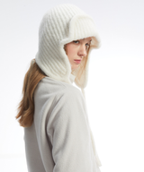 Monday Flow Soft Earflap Beanie Ivory
