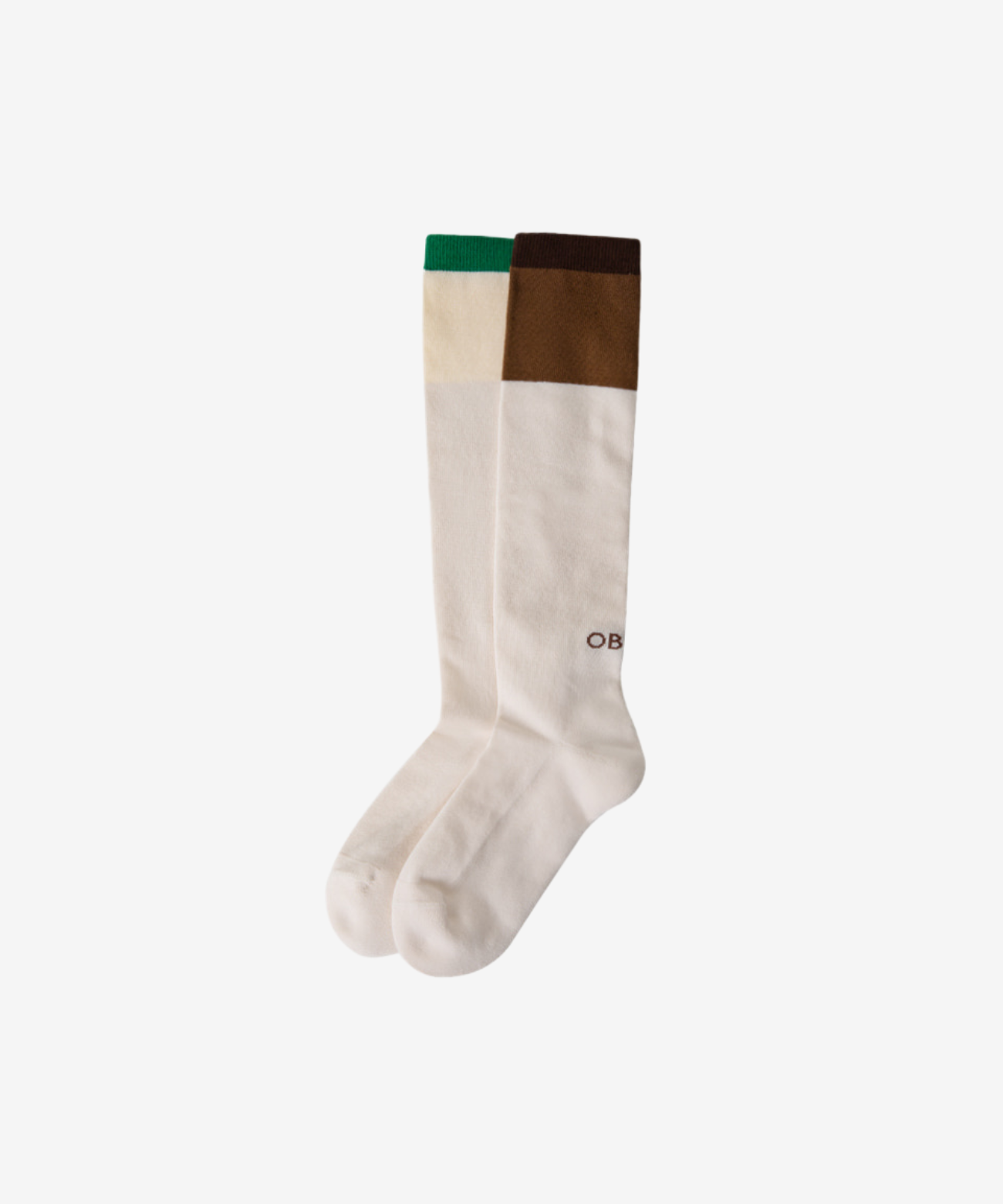 OBER Golf Two Tone Color Block Socks Brown