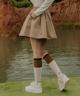 OBER Golf Two Tone Color Block Socks Brown