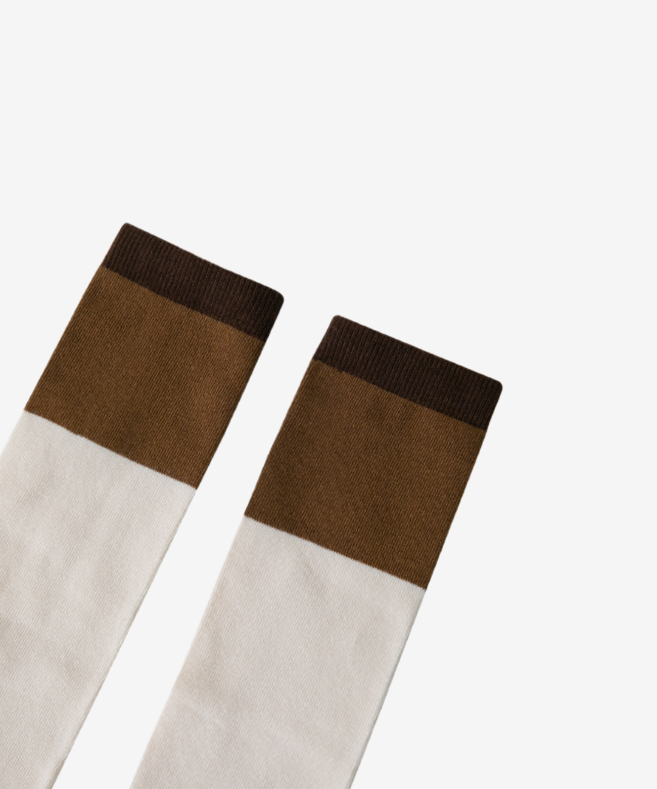 OBER Golf Two Tone Color Block Socks Brown
