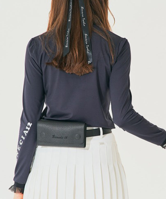 BENECIA 12 Logo Wide Magnet Hip Sack - Black