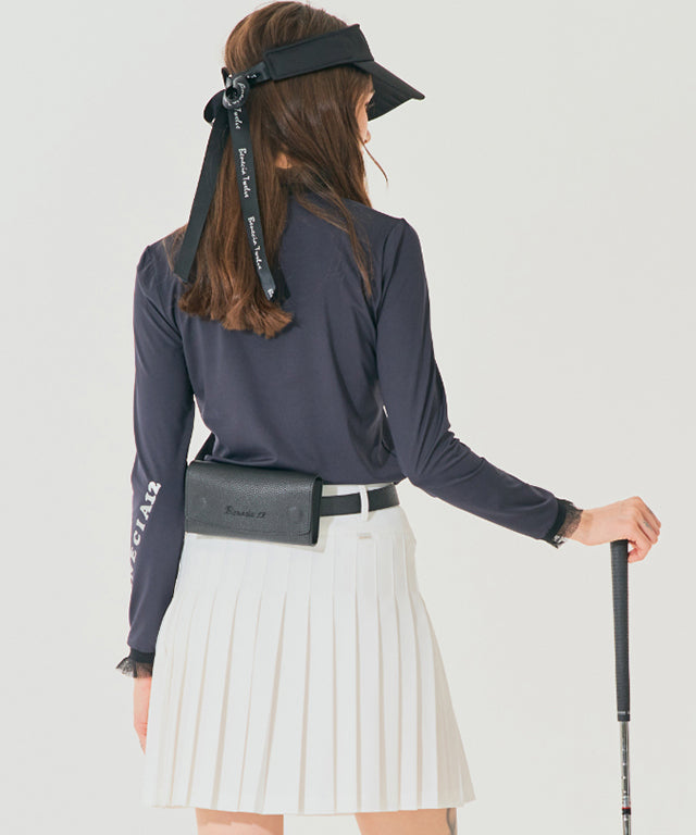 BENECIA 12 Logo Wide Magnet Hip Sack - Black