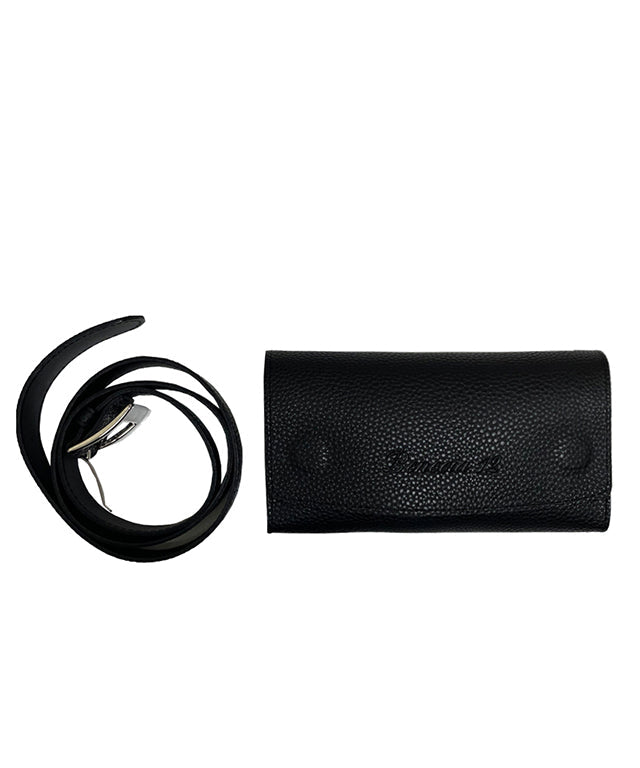 BENECIA 12 Logo Wide Magnet Hip Sack - Black