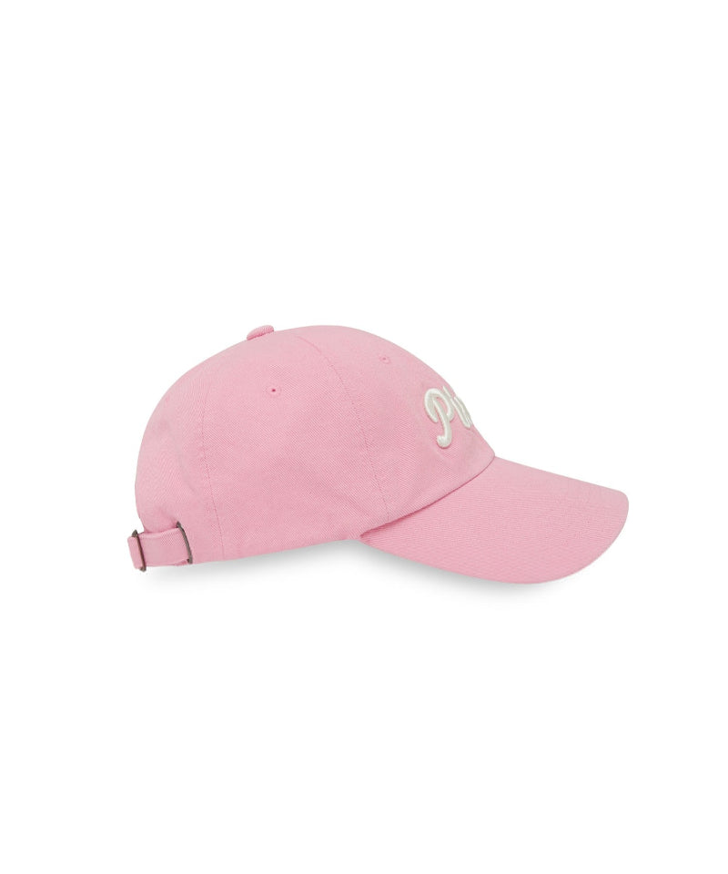 Logo Embroidered Ball Cap Bubble Pink