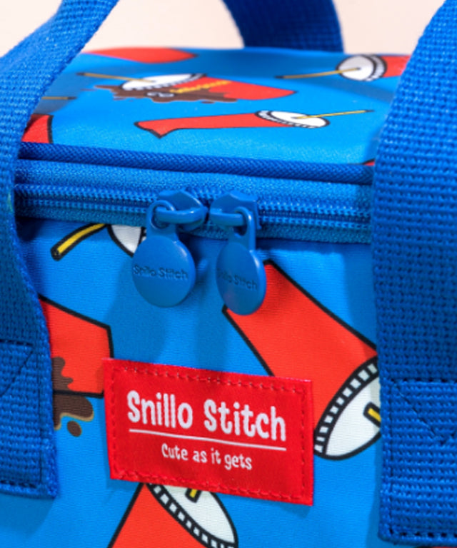 SNILLO STITCH Lunch Bag Shoulder Strap Jelly - Blue