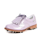 Giclee Unisex Classy Patent Premium Leather Golf Shoes - Purple