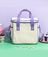 SNILLO STITCH Canvas Picnic Cooler Bag Blueberry - Purple