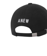 Short Wide Ball Cap - Black