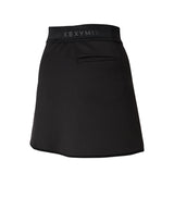 XEXYMIX Golf Lettering Cover-Up Skirt Mocha - Black