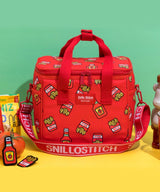 SNILLO STITCH Daily Picnic Cooler Bag Tomato - Red