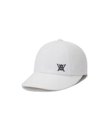 Short Wide Ball Cap - White