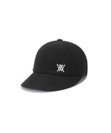 Short Wide Ball Cap - Black