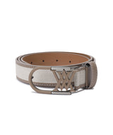 Women's Round Buckle Belt - Beige