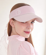 J.Jane Pearl Line Ribbon Suncap - Pink