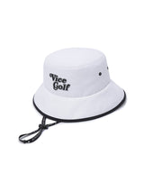 Vice Golf Atelier Typo Logo Bucket Hat - White