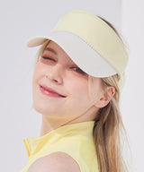 J.Jane Pearl Line Ribbon Suncap - Yellow