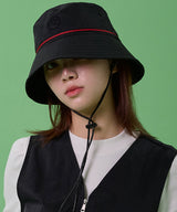 MACKY Golf: Line String Bucket Hat - Black