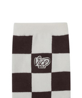 Vice Golf Atelier Checker Crew Socks - Ivory