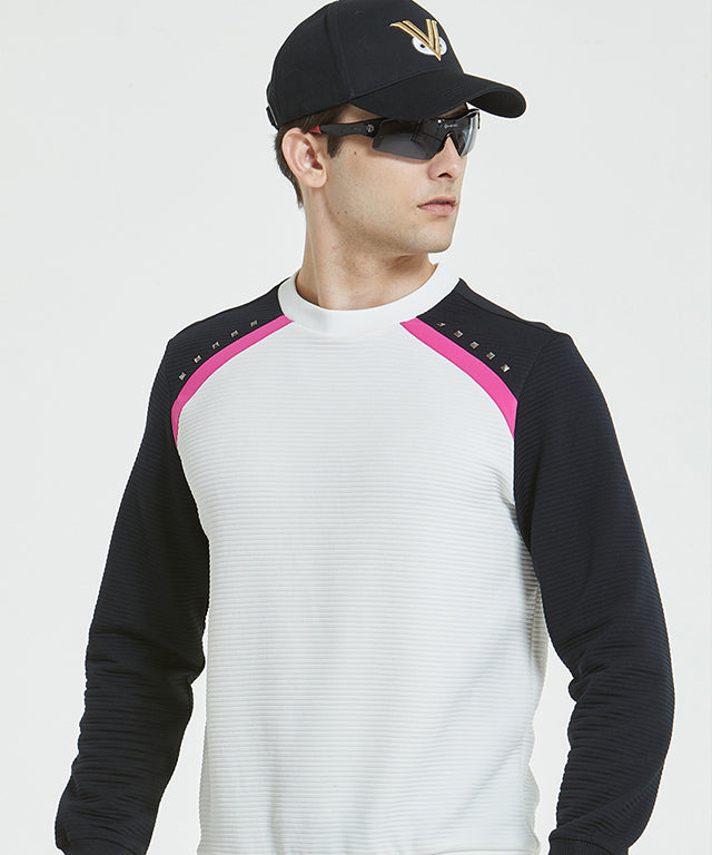 [End of 2023 Sale] Solic Shoulder Block Round Sweat