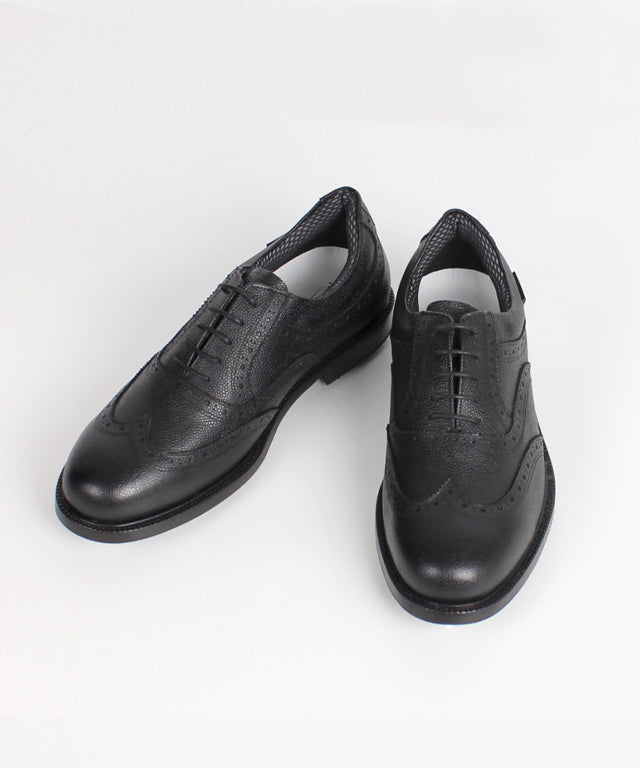 Giclee Unisex Classy Premium Leather Golf Shoes- Black