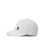 Short Wide Ball Cap - White