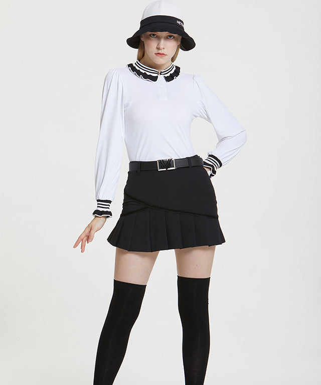 Martini Pleated Skirt - Black