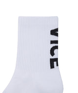 Vice Golf Atelier Big Typo Crew Socks - White