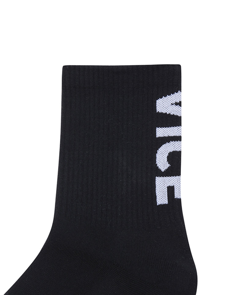Vice Golf Atelier Big Typo Crew Socks - Black