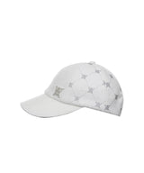 Monogram Wide Ball Cap - White