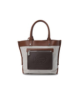 Vice Golf Atelier Pinstripe Boston Bag - Beige