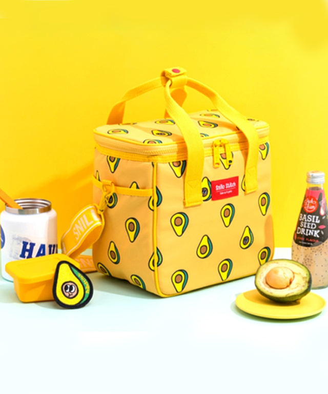 SNILLO STITCH Daily Picnic Cooler Bag Avocado - Yellow