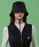 MACKY Golf: Line String Bucket Hat - Black