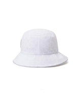 ANEW Monogram Round Taping Bucket Hat - White