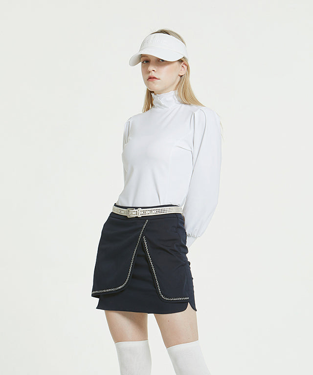 Overlap Tape Culottes Navy